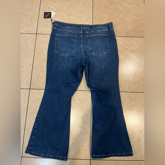 Ava & Viv Dark Blue Flare Jeans - Picture 5 of 6
